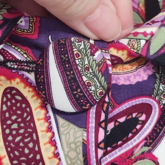 C.J. Banks Purple Pink Paisley Cropped One-Button Swing Jacket Women's Plus 2X - Picture 7 of 11